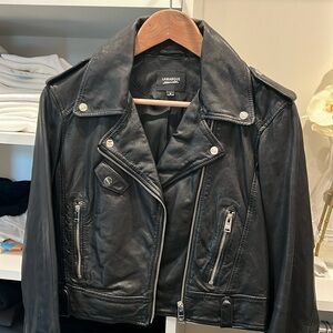 Lamarque Ciara Crop Biker Jacket